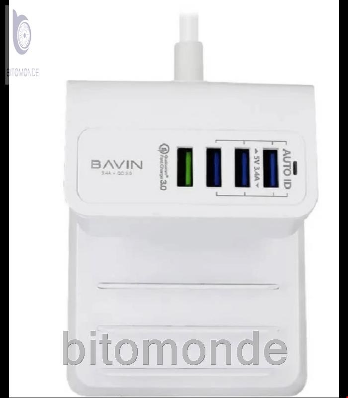 شارژر و استند باوین Bavin PC393 دارای 4 پورت