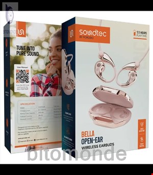هندزفری بلوتوثی القایی پرودو مدل Porodo Soundtec Bella Open-Ear Wireless Earbuds
