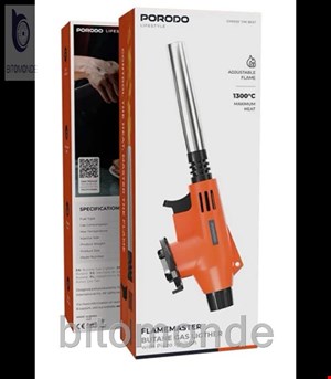 فندک گازی پرودو Porodo Lifestyle Flamemaster Butane Gas PDLFST930BK