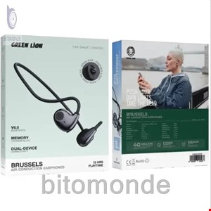 هندزفری بلوتوثی گرین لاین مدل Green Lion Brussels Air Conduction Earphones