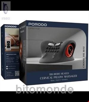 ماساژور گردن پرودو مدل PDLFSTBZ02BK گرم شونده سه حالته