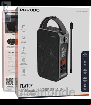 پمپ باد شارژی پرودو مدل FLATOR ظرفیت ۴۰۰۰ میلی آمپر با نمایشگر فشار